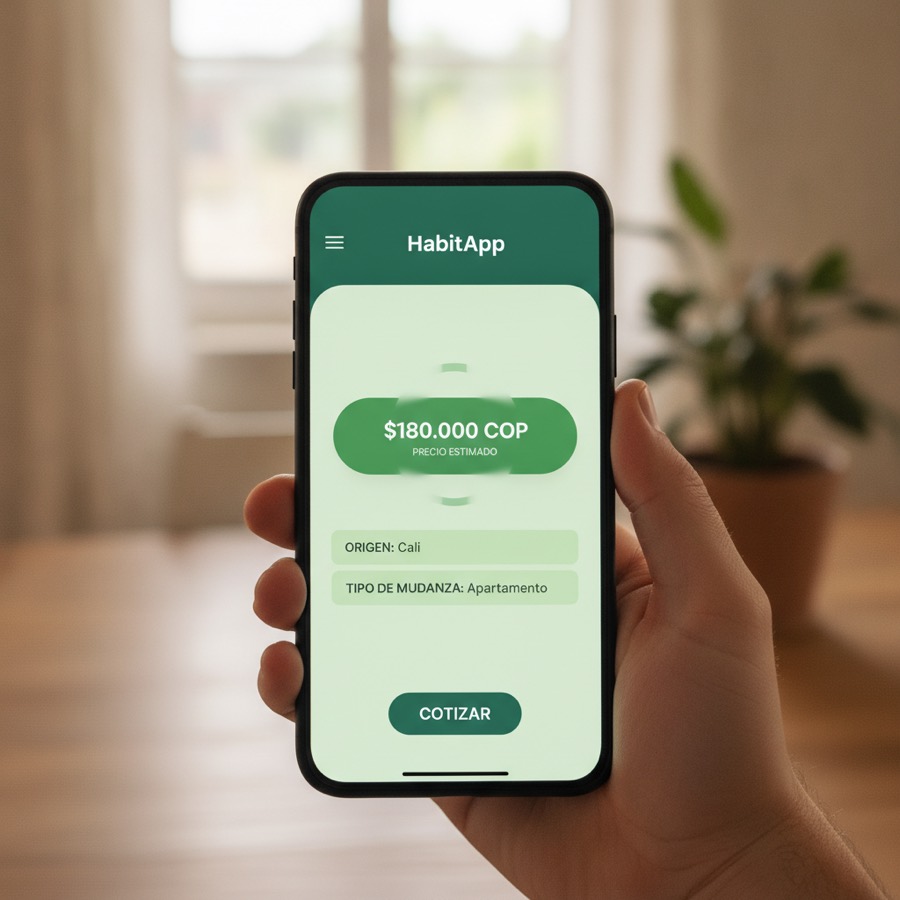Cotizar mudanza en Cali al instante con HabitApp